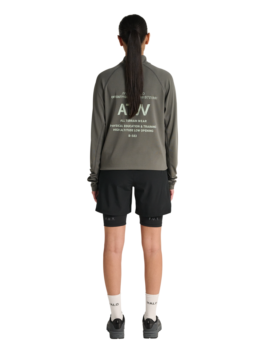 HALO 2 in 1 SHORT, BLACK, model