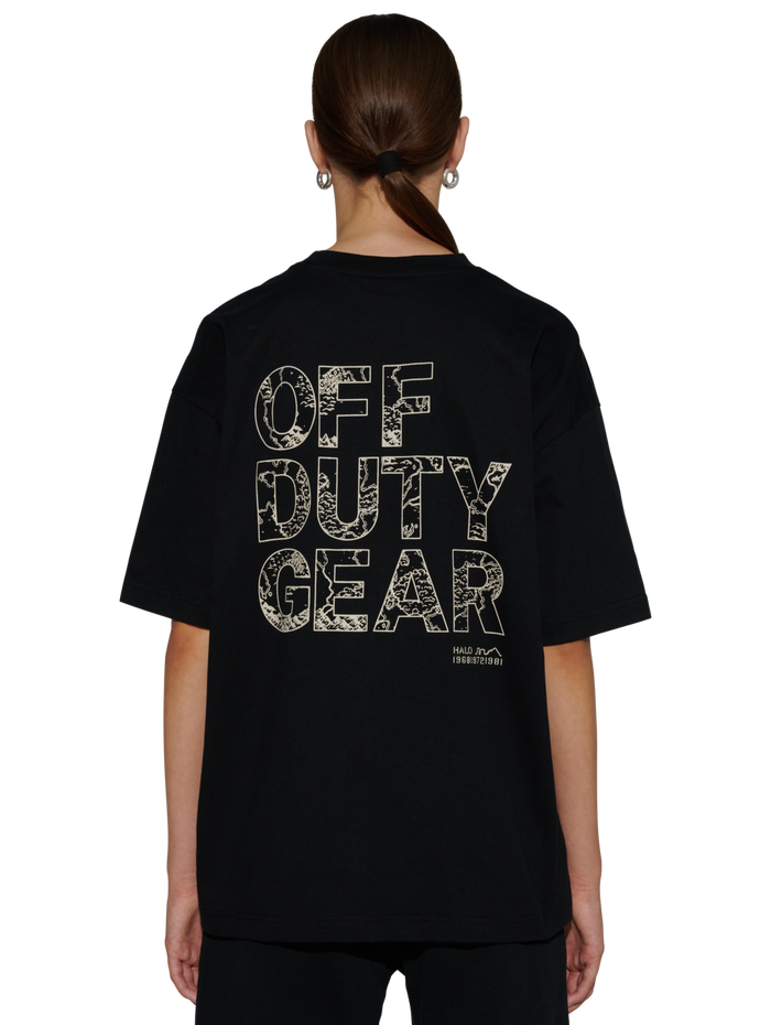 HALO GRAPHIC T-SHIRT BOXY 01, BLACK, model