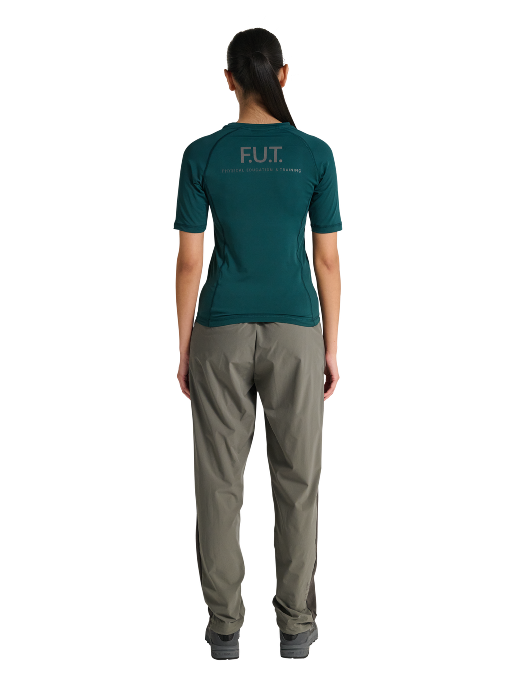 HALO WOMEN DIVISION T-SHIRT, SEA MOSS, model