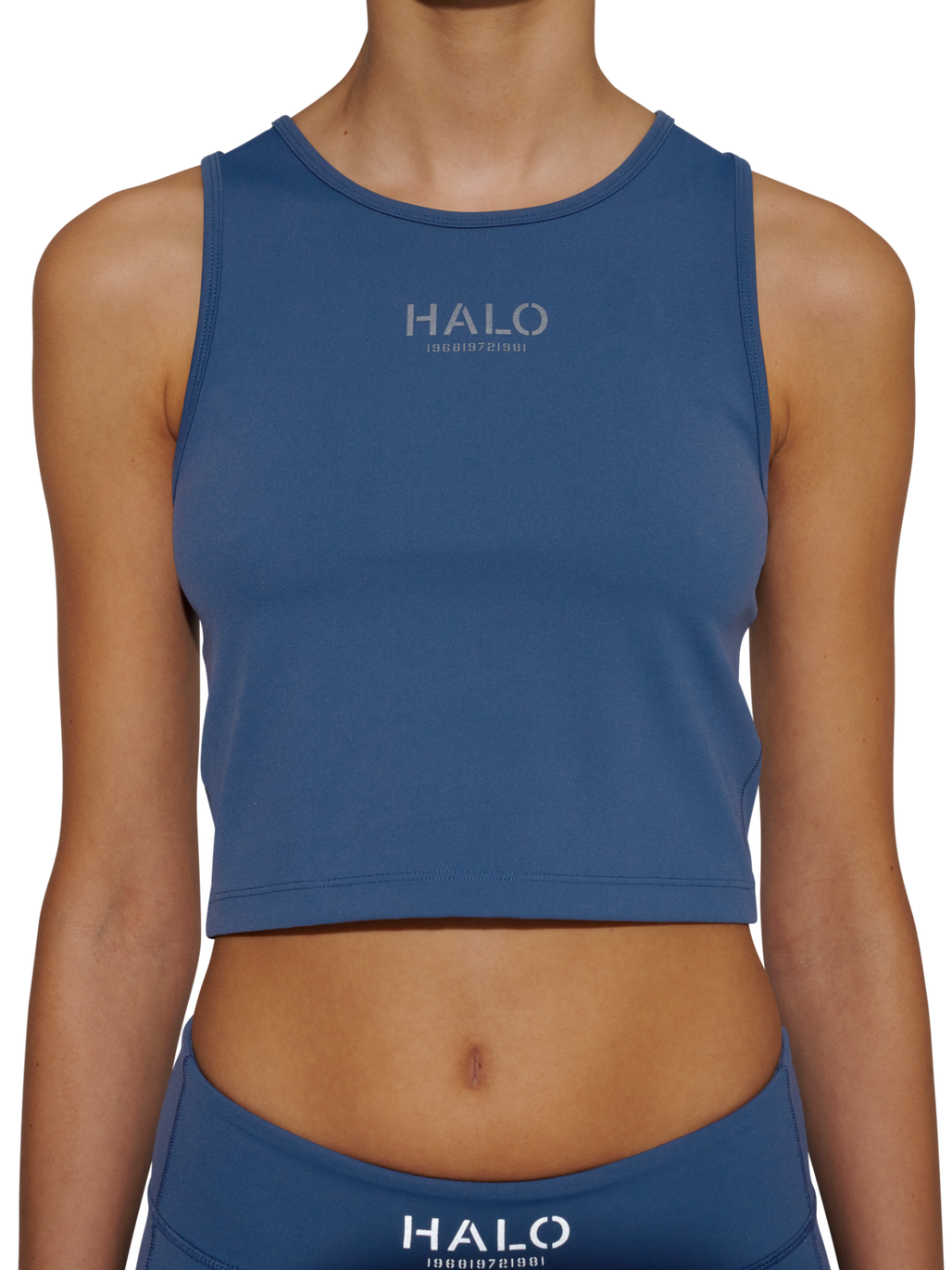 HALO WOMEN TRAINING TOP, SARGASSO SEA, model