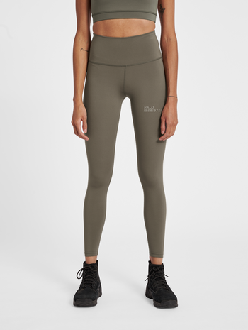 HALO WOMENS HIGHRISE TIGHTS, MOREL, model