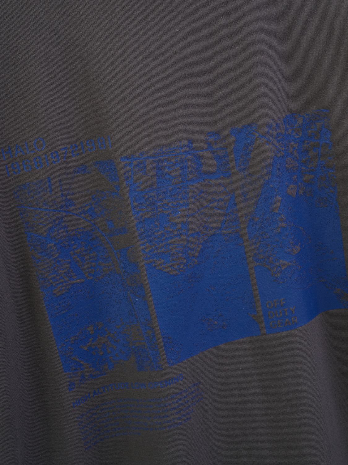 HALO MAP T-SHIRT, RAVEN, packshot