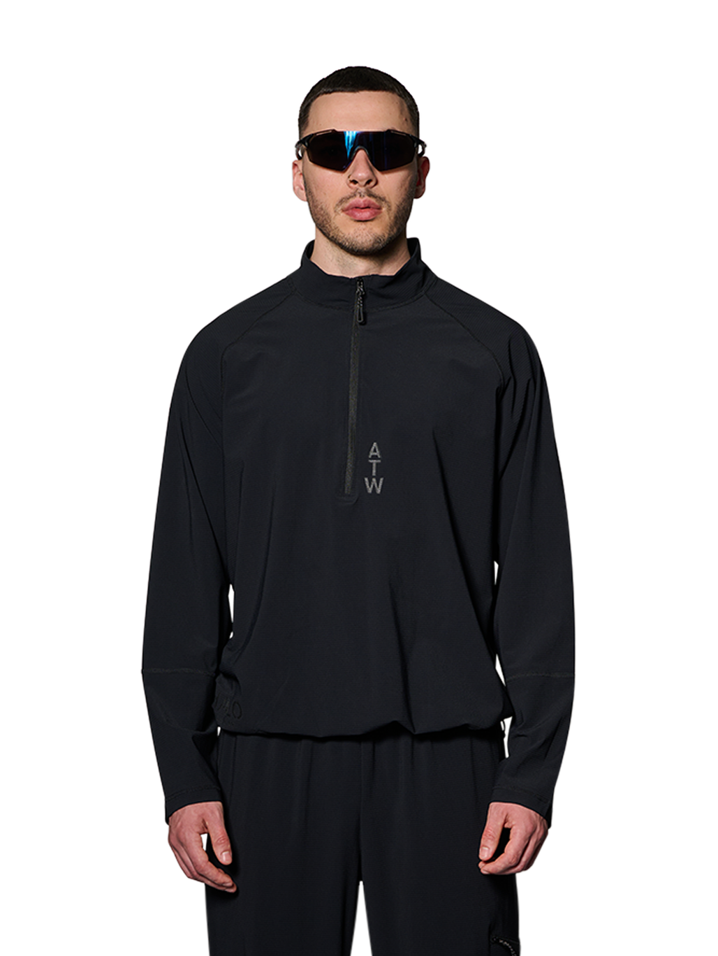 HALO AIRBORNE HALF ZIP, BLACK, model