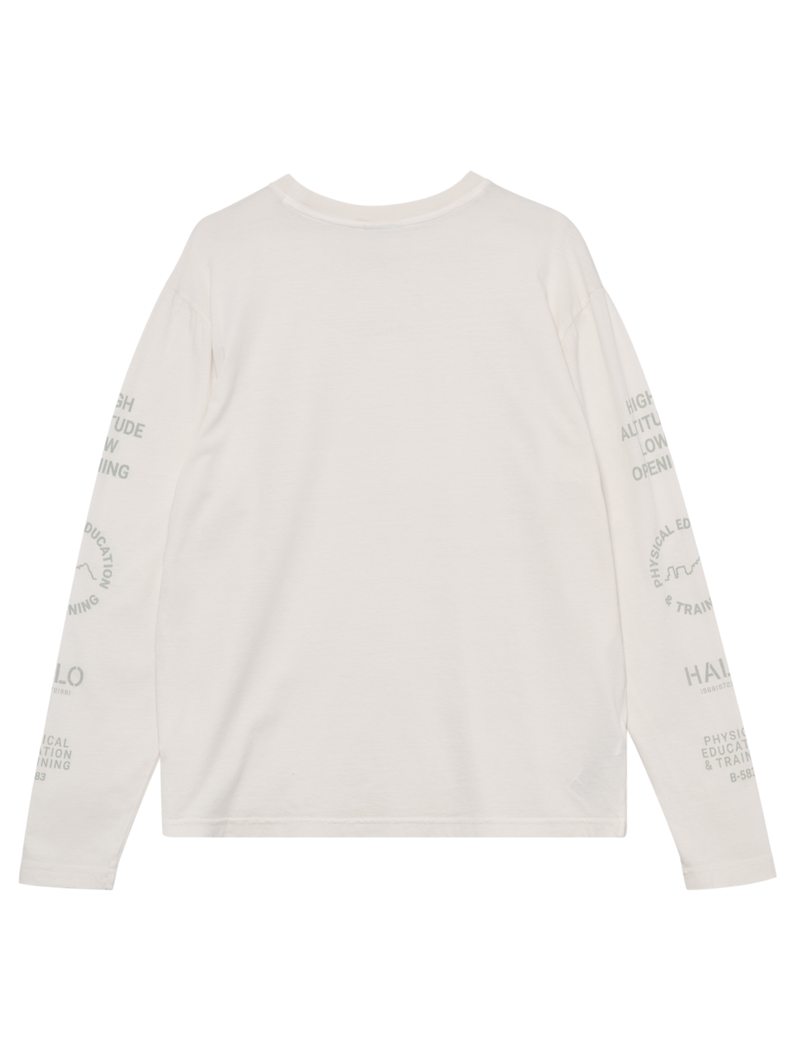 HALO GRAPHIC LOGO LONGSLEEVE, MARSHMALLOW, packshot