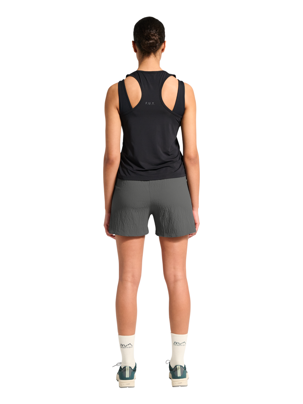 HALO WAFFLE TECH SHORTS, GUNMETAL, model