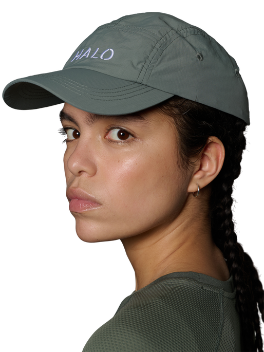 HALO NYLON CAP, AGAVE GREEN, model