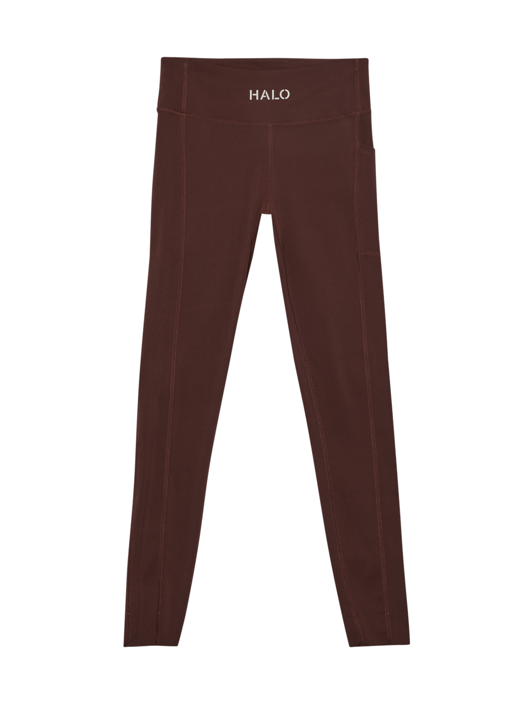 HALO WOMEN TRAINING TIGHTS, BITTER CHOCOLATE, packshot