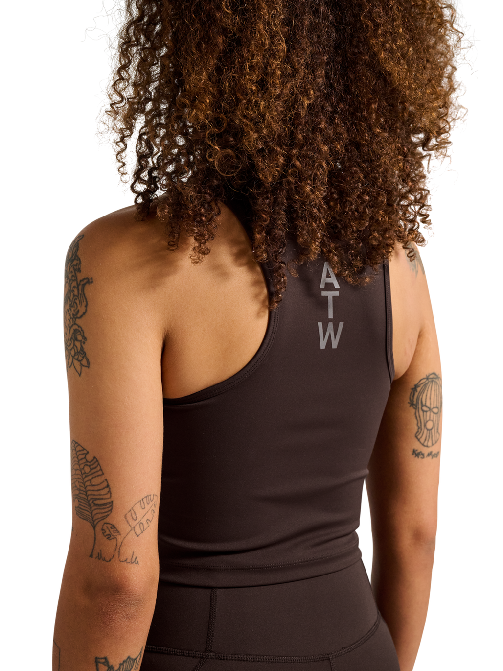 HALO WOMEN TRAINING TOP, CHOCOLATE TORTE, model