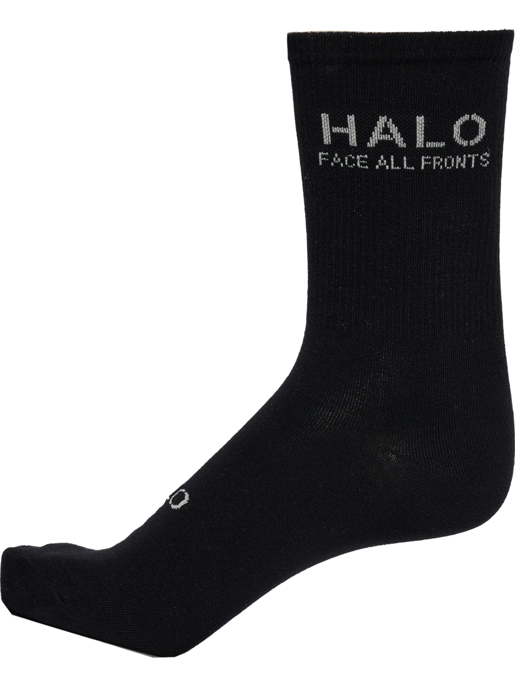 HALO COTTON SOCKS, BLACK/SILVER LINING, packshot