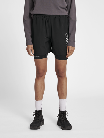 HALO 2-LAYER SHORT, BLACK, model