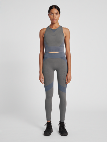 HALO WOMENS SEAMLESS TIGHTS, MOREL, model