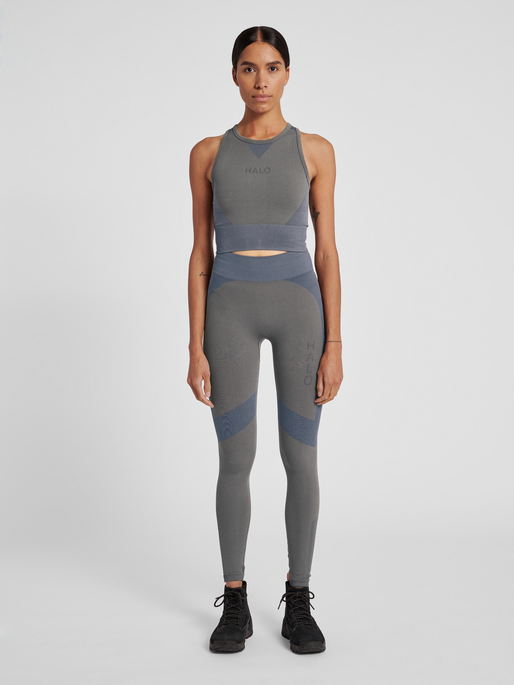 HALO WOMENS SEAMLESS TIGHTS, MOREL, model