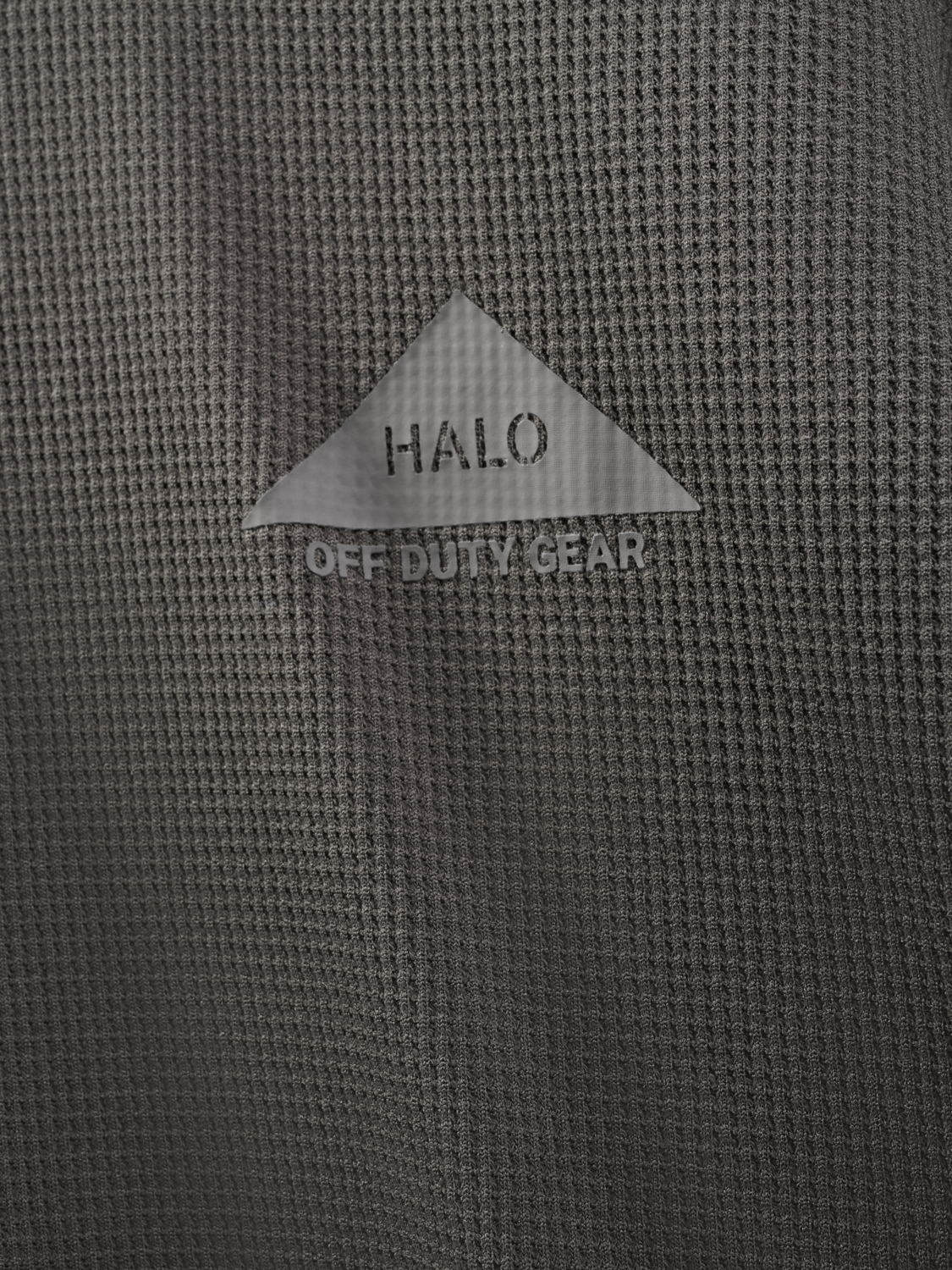 HALO GEAR WAFFLE L/S T-SHIRT, RAVEN/RAVEN, packshot