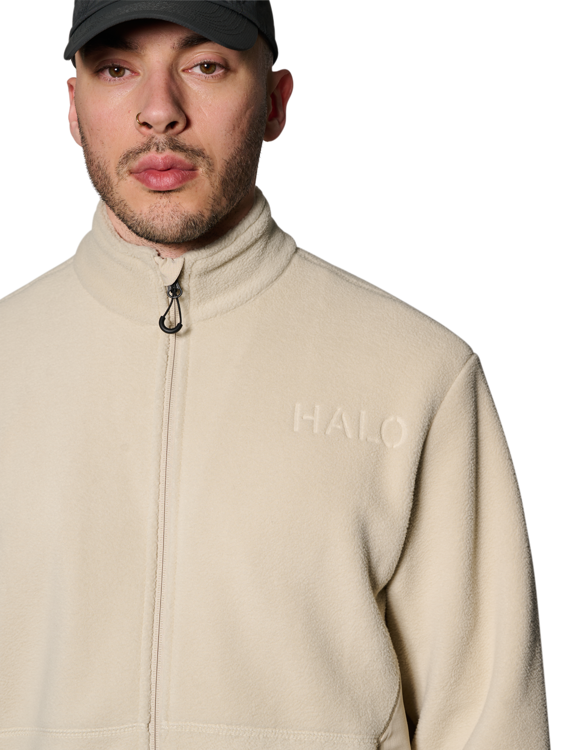 HALO HALO ATW TEDDY FLEECE JACKET - OYSTER GRAY | newlinehalo.com