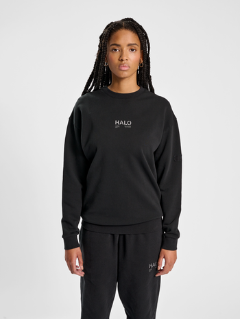 HALO COTTON CREW, BLACK, model