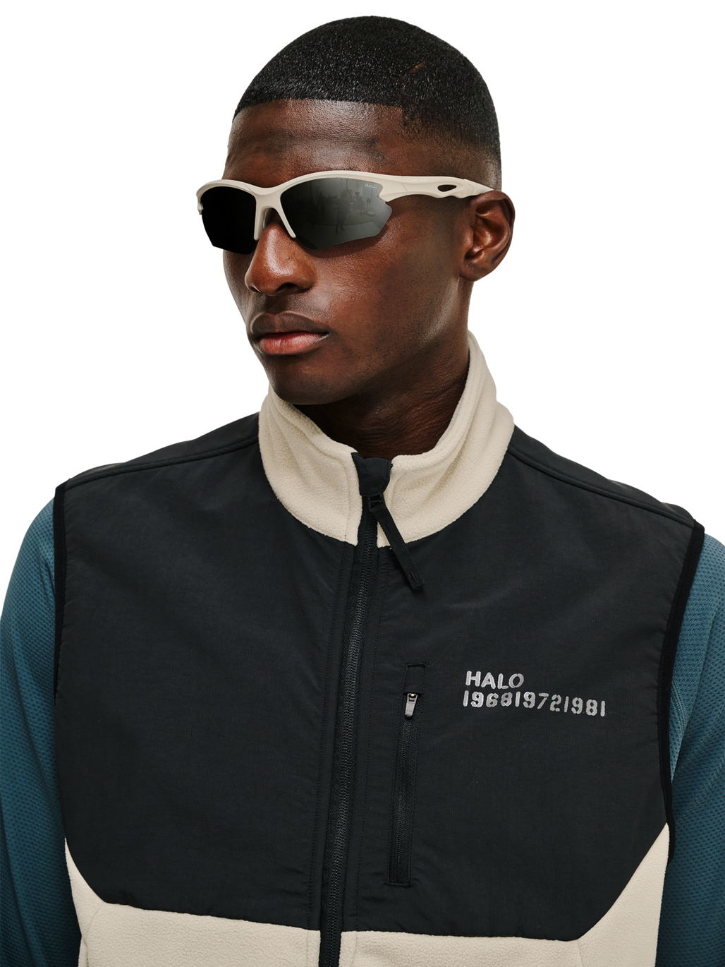 HALO X MESSY WEEKEND SUNGLASS NO 1, BLACK/SILVER, model