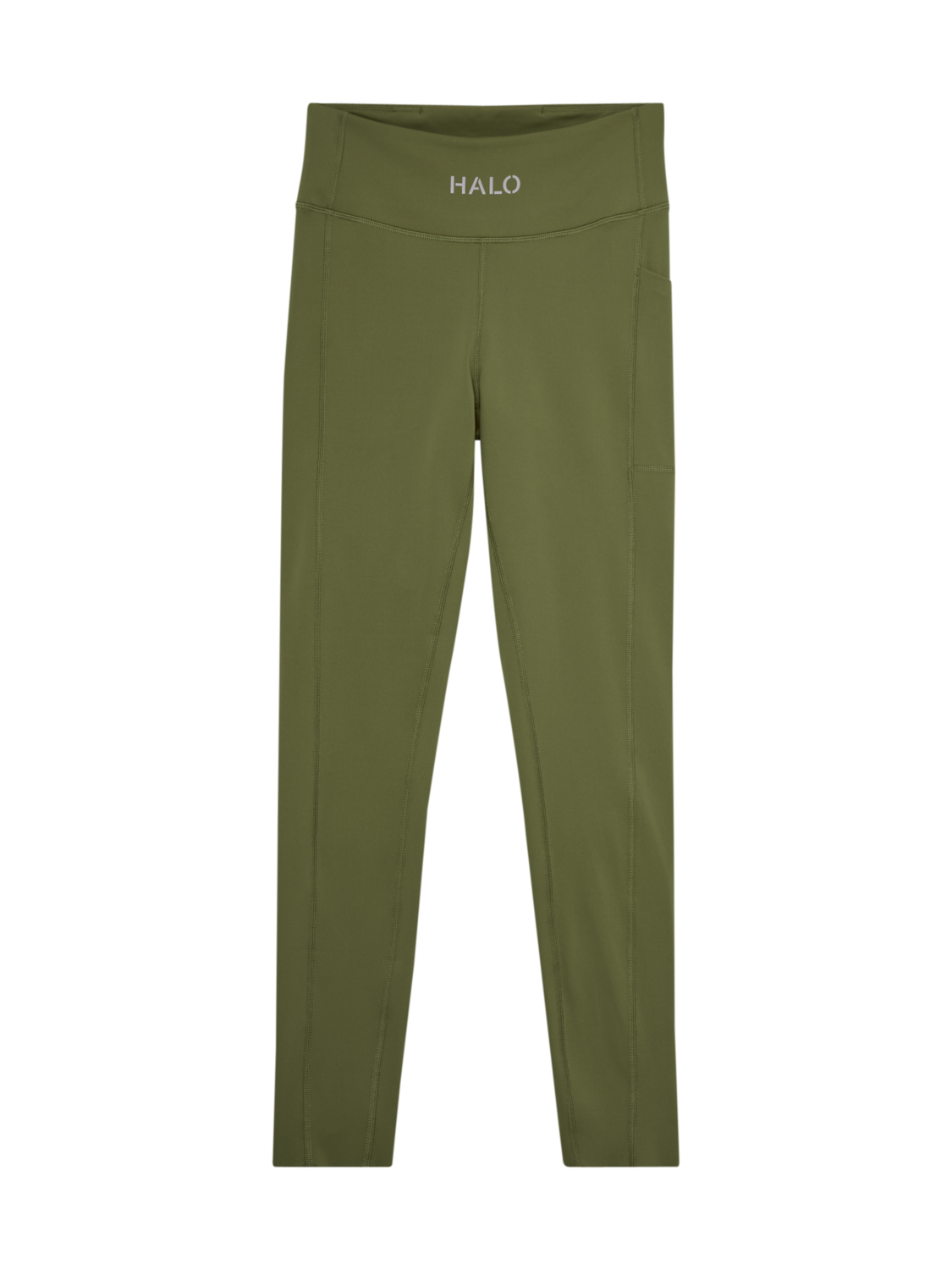 HALO WOMEN TRAINING TIGHTS, OLIVE DRAB, packshot
