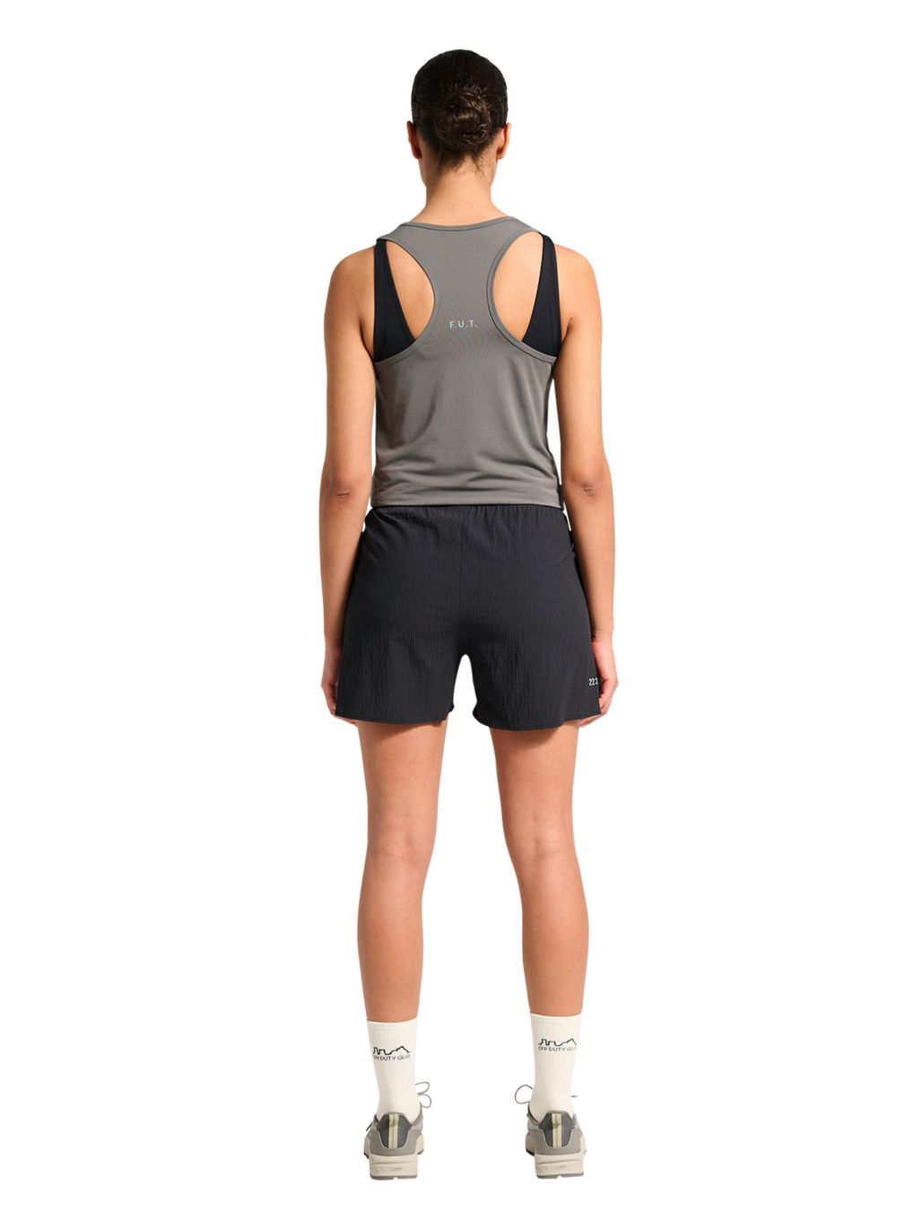 HALO WAFFLE TECH SHORTS, BLACK, model