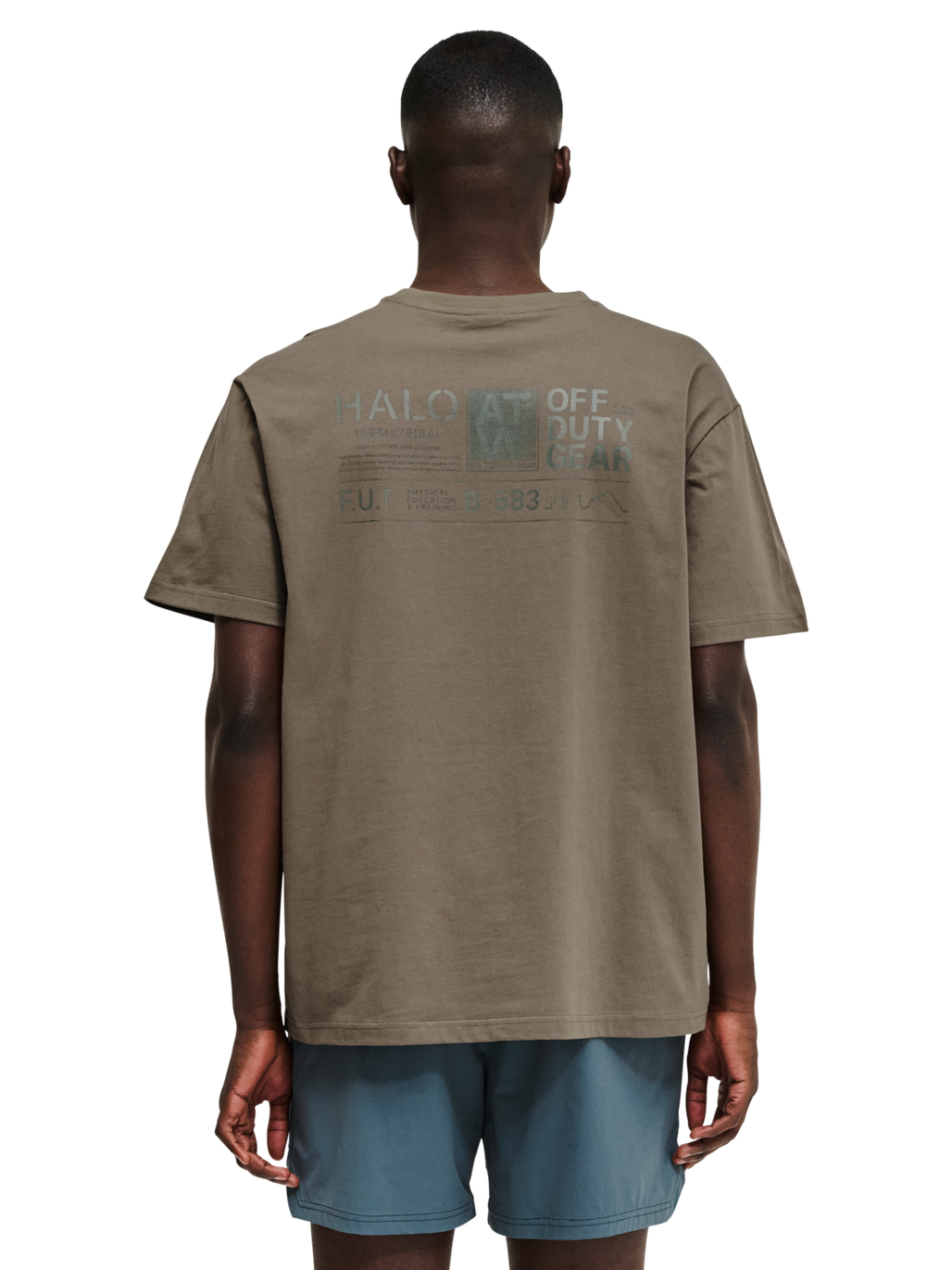 HALO GRAPHIC T-SHIRT 03, CHOCOLATE CHIP, model