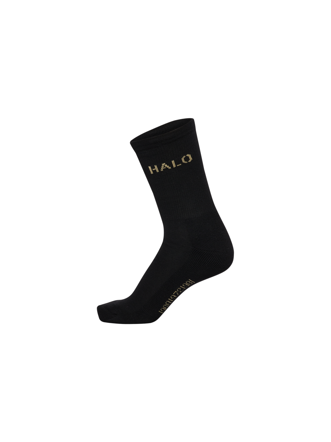 HALO COTTON LOGO SOCKS, BLACK, packshot