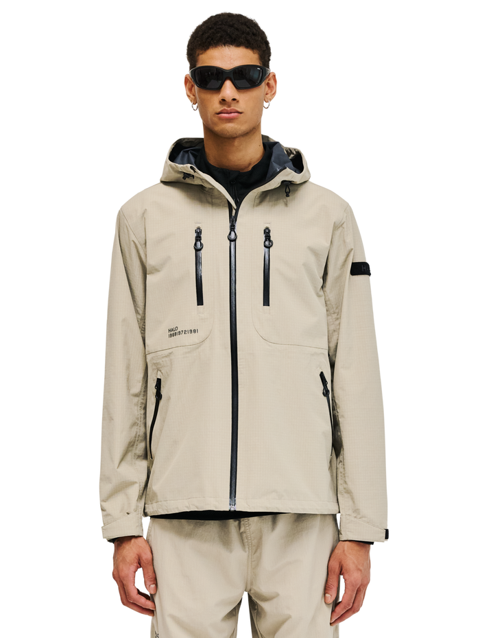 HALO ASSET JACKET, SENECA ROCK, model