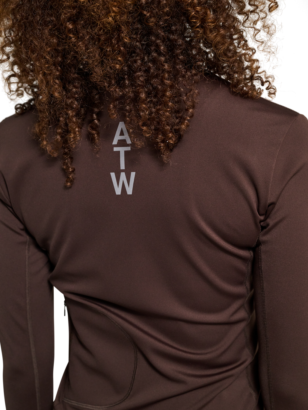 HALO WOMEN FULL ZIP 2.0, CHOCOLATE TORTE, model