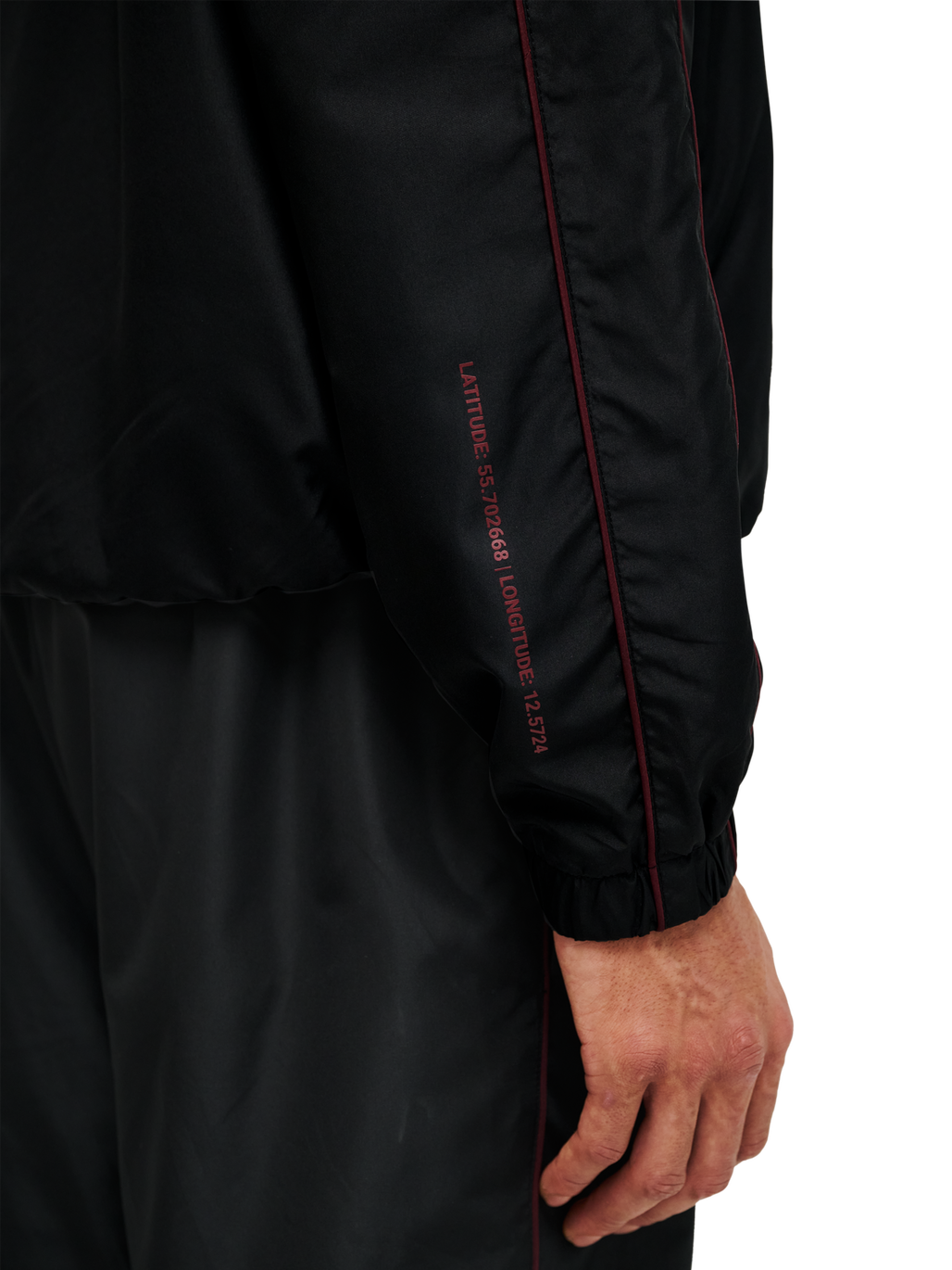 HALO DBU TRACKSUIT  JACKET, BLACK, model