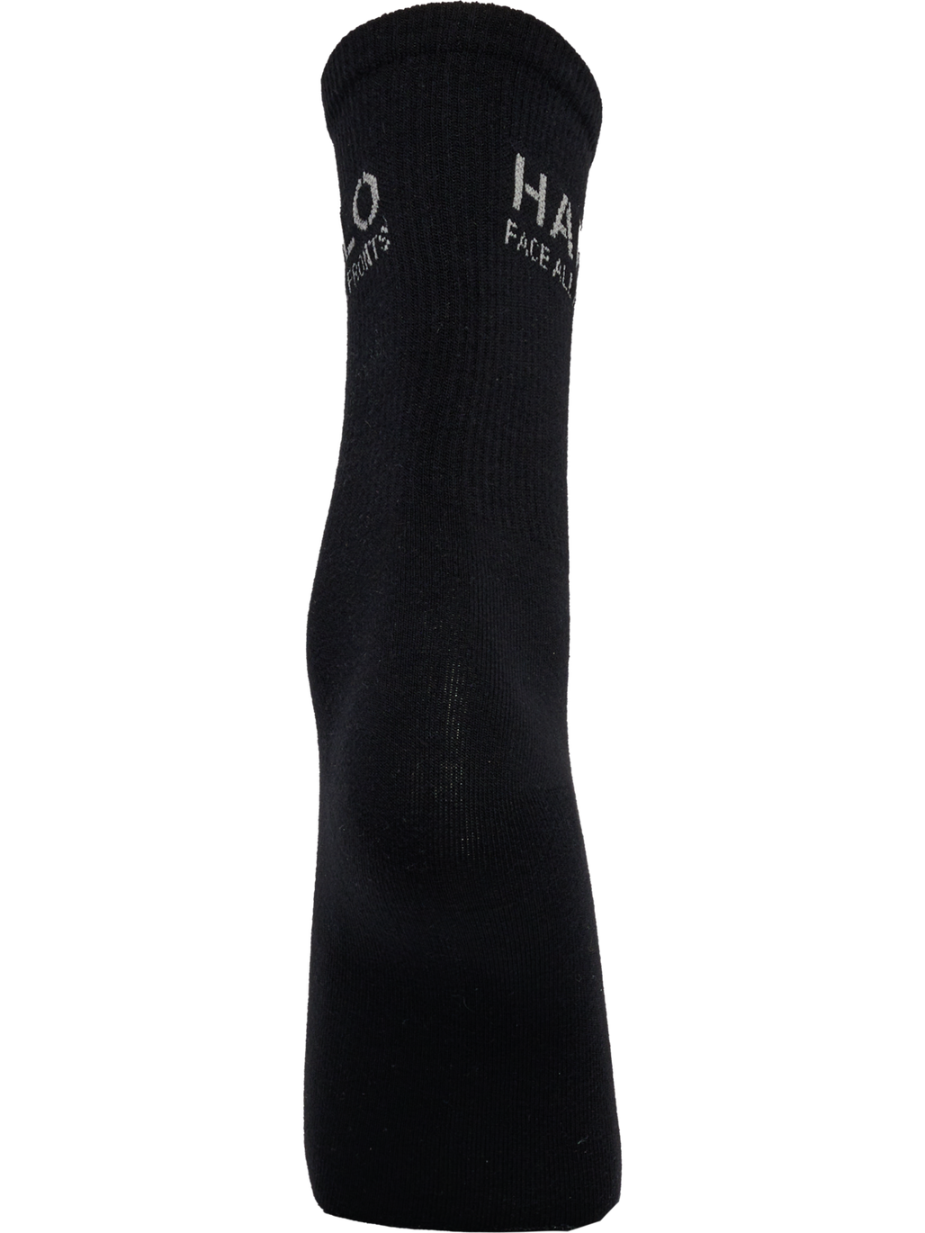 HALO COTTON SOCKS, BLACK/SILVER LINING, packshot