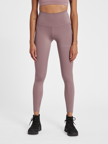 HALO WOMENS HIGHRISE TIGHTS, TWILIGHT MAUVE, model
