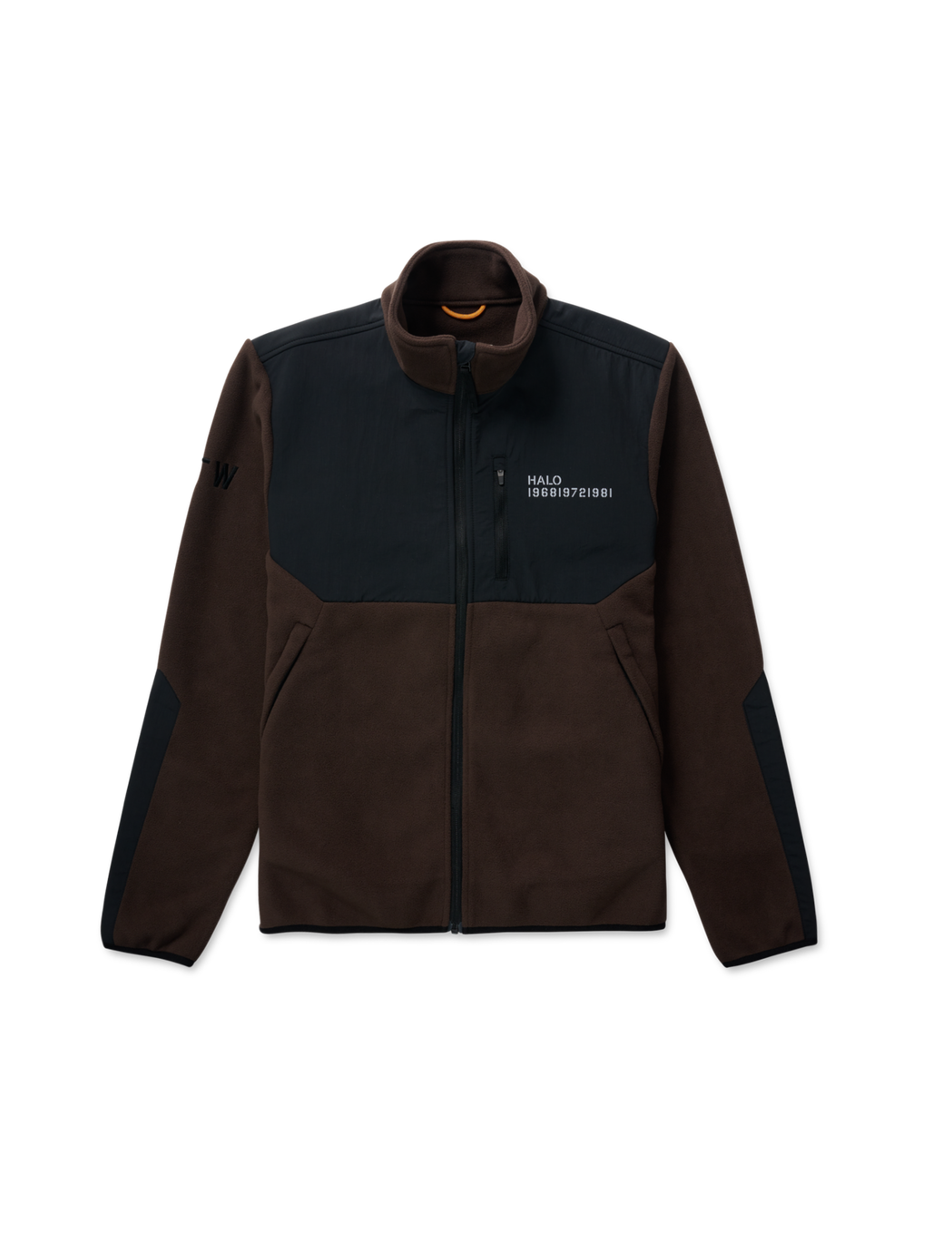 HALO BLOCKED ZIP FLEECE, JAVA, packshot