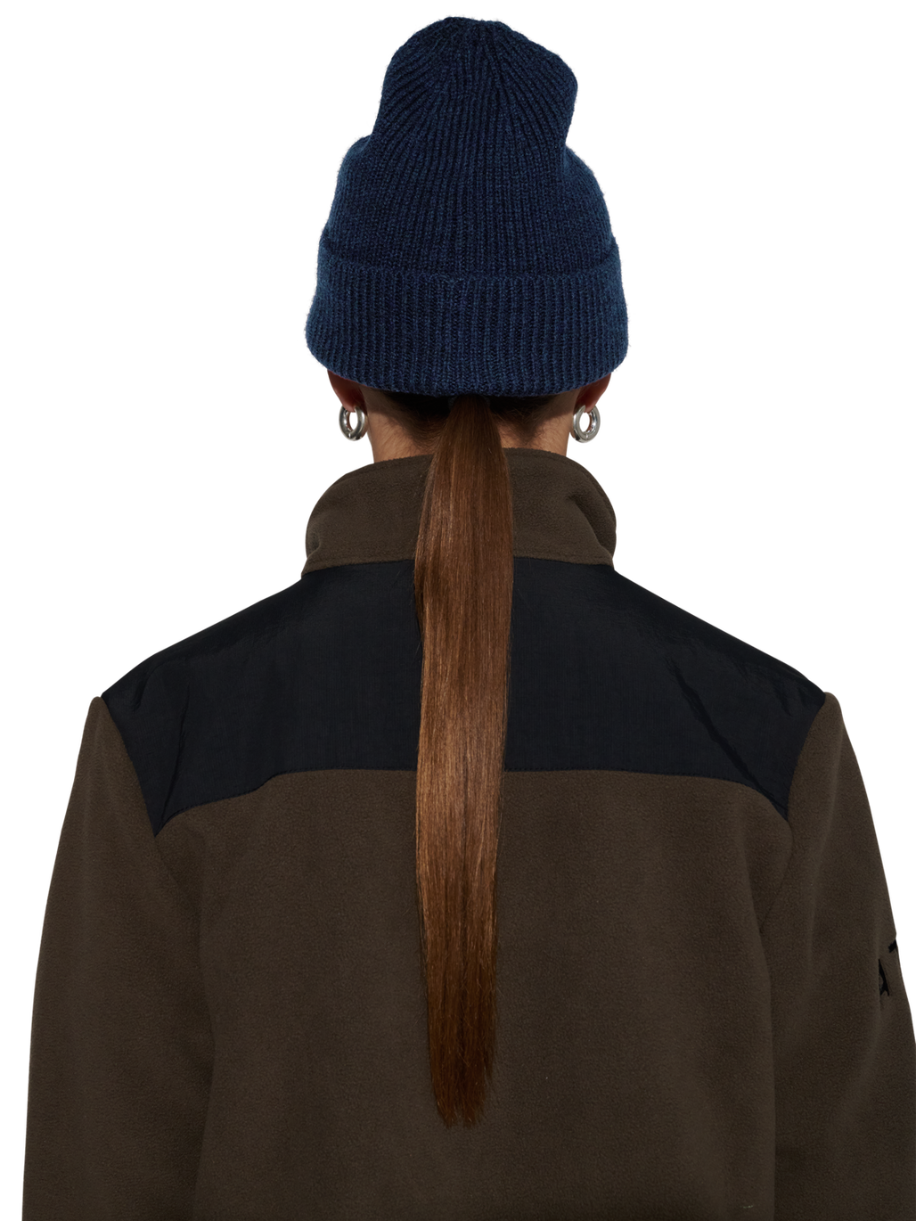 HALO WOOL MIX BEANIE, DARK SAPPHIRE, model