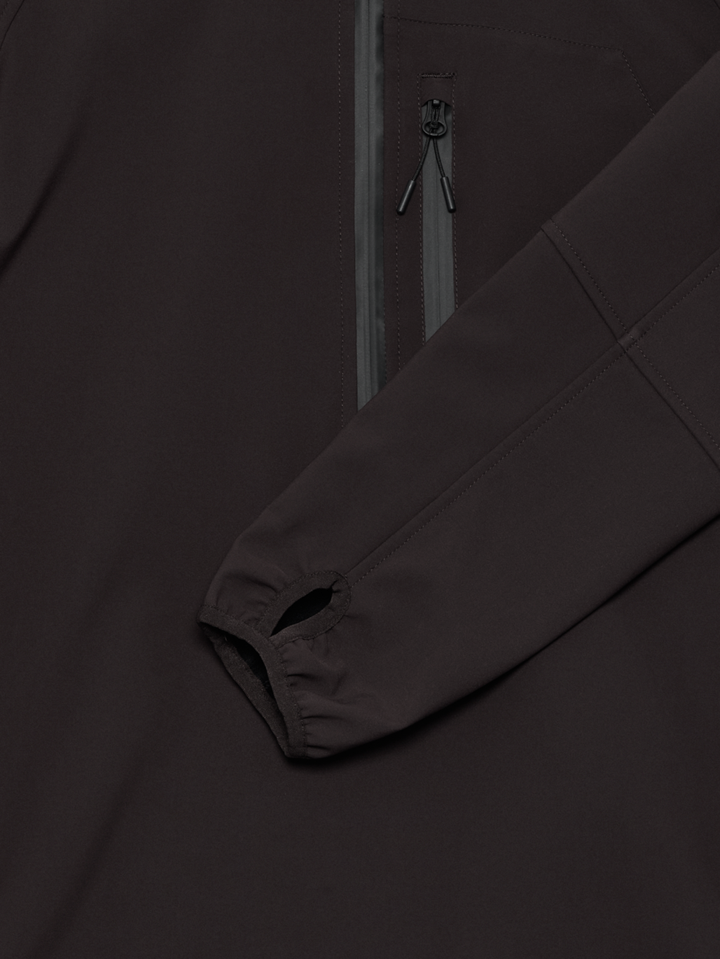 HALO ELITE SOFTSHELL HALF ZIP, CHOCOLATE TORTE, packshot