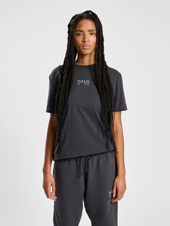 HALO COTTON T-SHIRT, EBONY, model