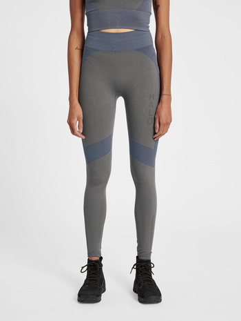 HALO WOMENS SEAMLESS TIGHTS, MOREL, model