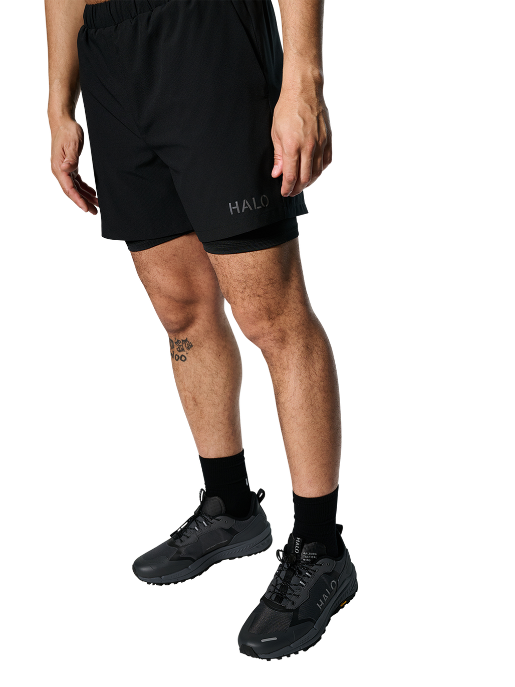 HALO 2IN1 TECH SHORT, BLACK, model