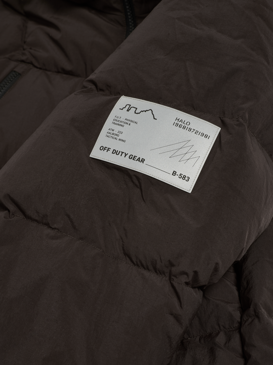 HALO MAVERICK DOWN JACKET, CHOCOLATE TORTE, packshot