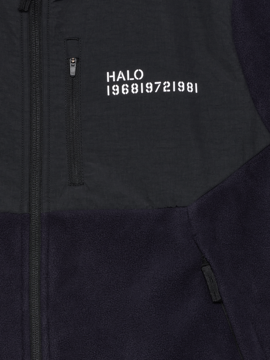HALO BLOCKED ZIP FLEECE, DEEP WELL, packshot