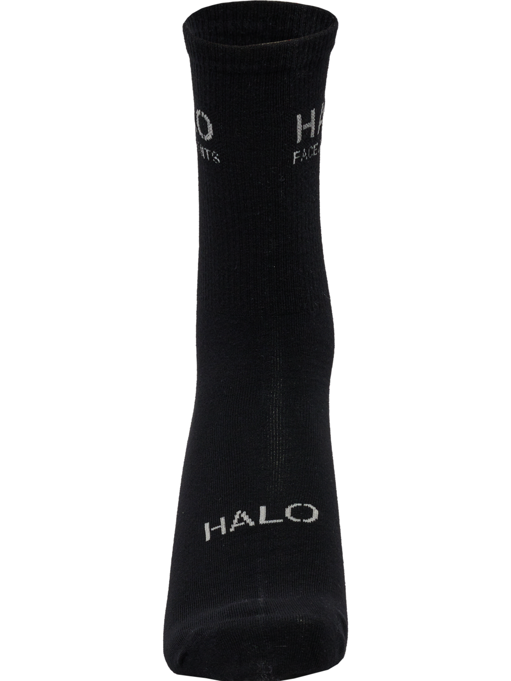 HALO COTTON SOCKS, BLACK/SILVER LINING, packshot