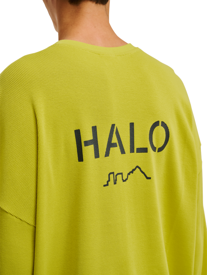 HALO AVIATION WAFFLE CREW, WARM OLIVE, model