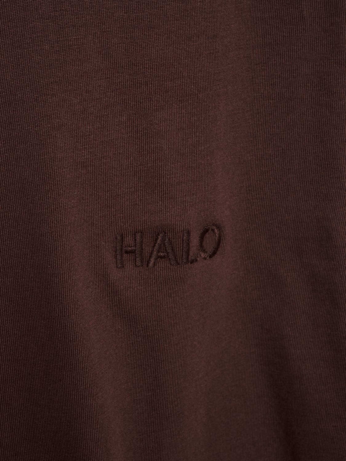 HALO WOMEN LOGO T-SHIRT, BITTER CHOCOLATE, packshot