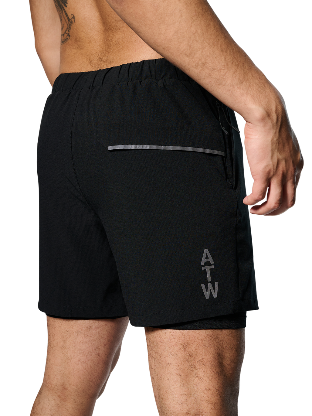 HALO 2IN1 TECH SHORT, BLACK, model