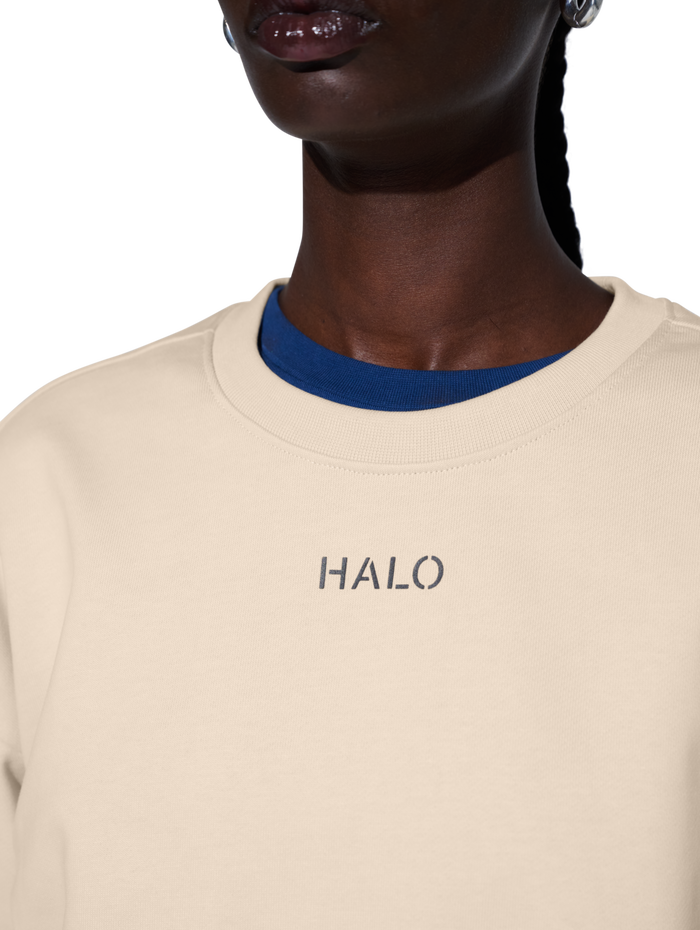 HALO DUTY CREW, OYSTER GRAY, model
