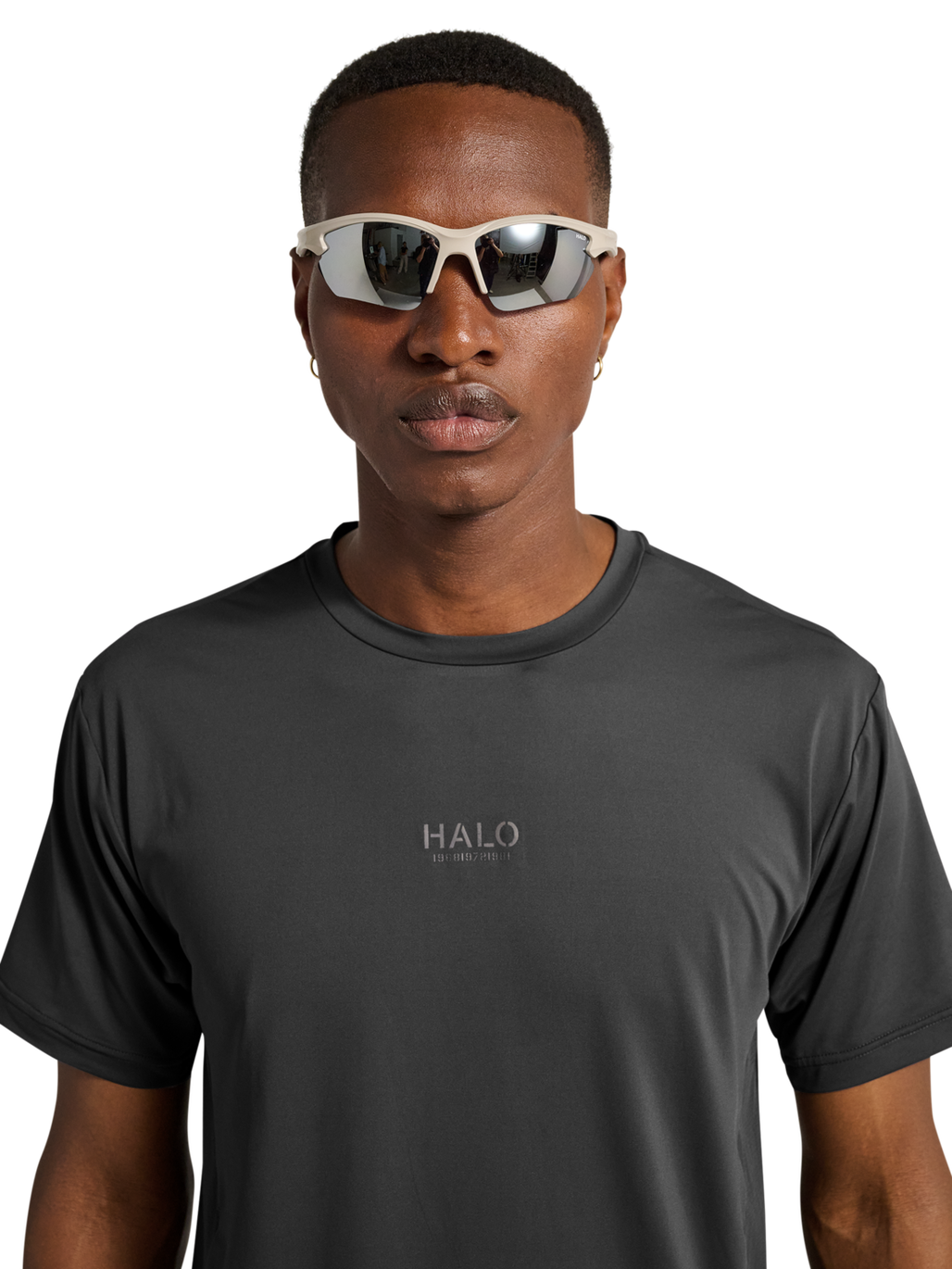HALO SCOUT SS T-SHIRT, ASPHALT, model