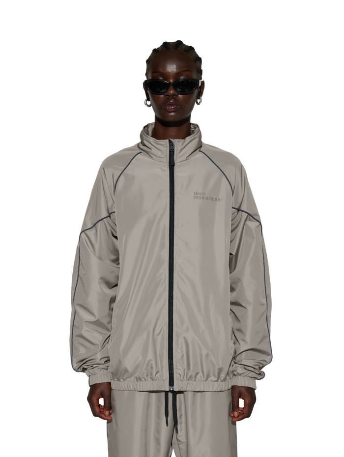 HALO TRACKSUIT  JACKET, MOURNING DOVE, model