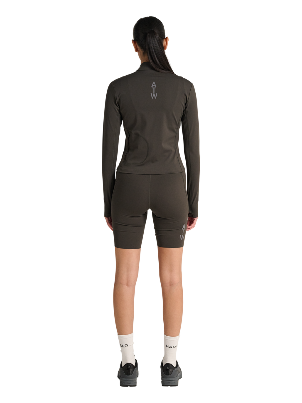 HALO WOMEN FULL ZIP 2.0, RAVEN, model