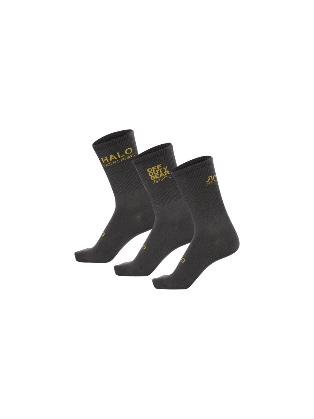 HALO COTTON SOCKS, RAVEN, packshot