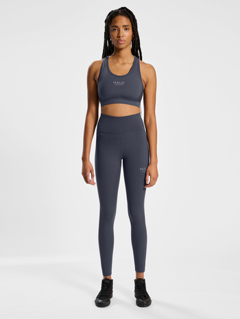 HALO WOMENS HIGHRISE TIGHTS, EBONY, model