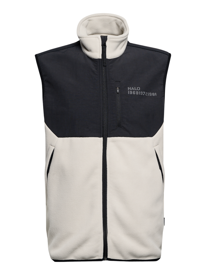 HALO BLOCKED FLEECE VEST, SILVER LINING HALO BLOCKED FLEECE VEST, SILVER LINING, packshot