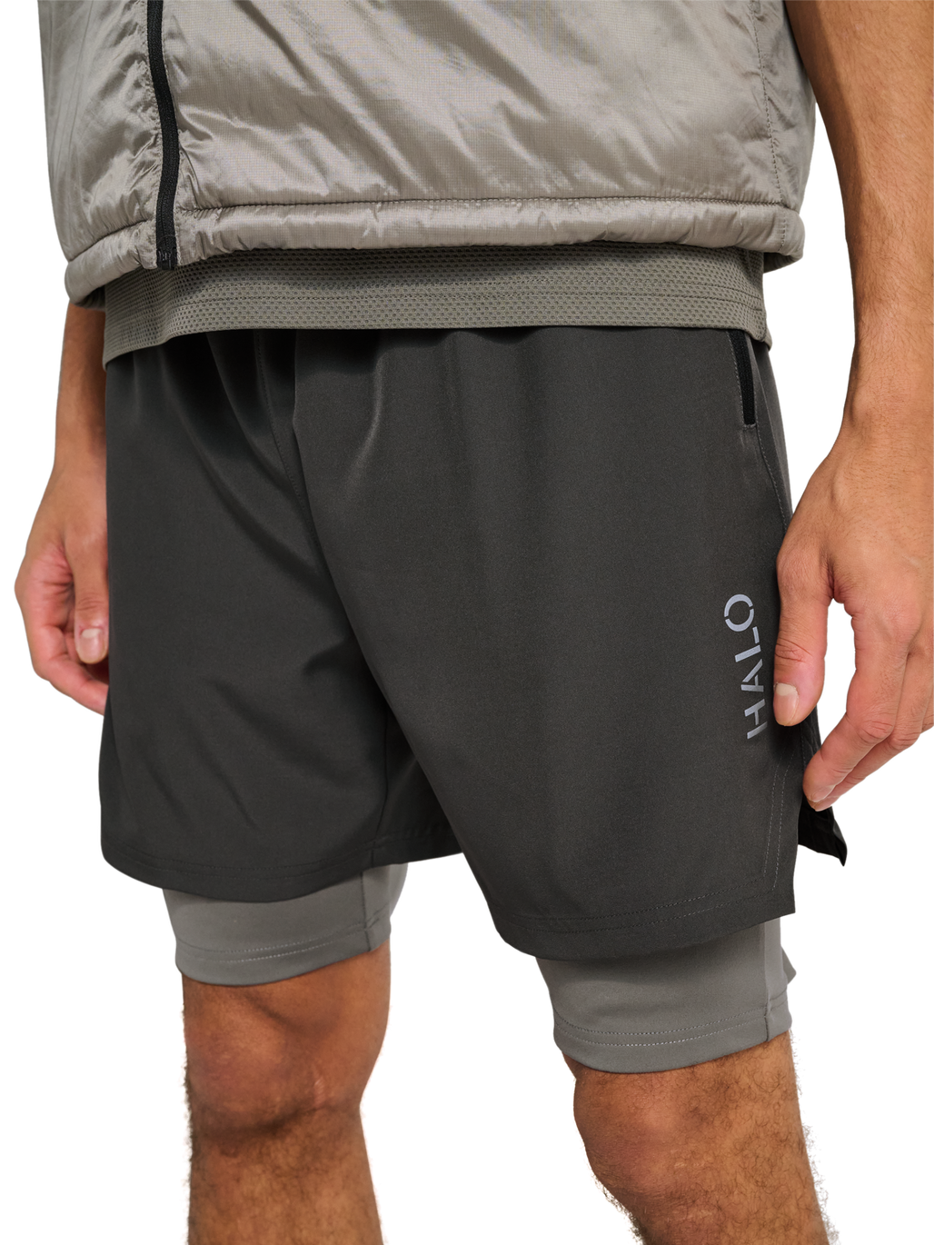 HALO 2 in 1 SHORT, RAVEN, model