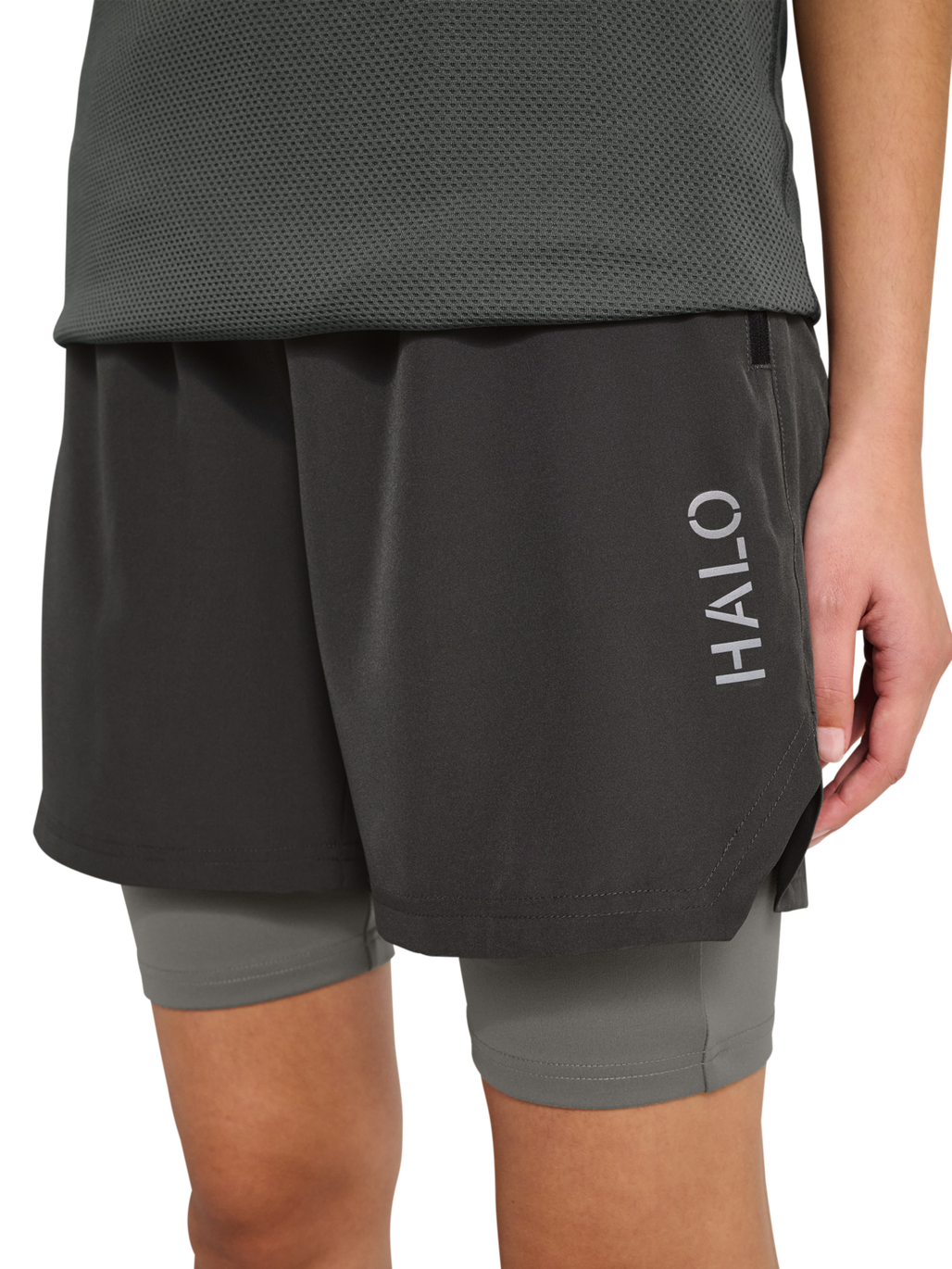 HALO 2 in 1 SHORT, RAVEN, model